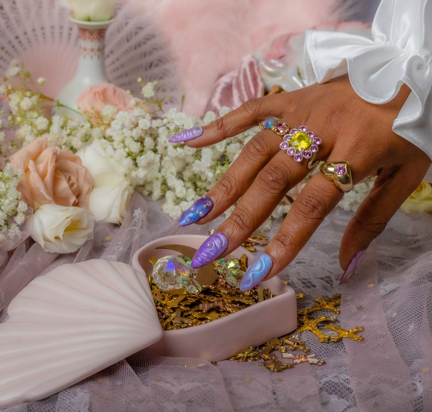 Galactic Flower Ring