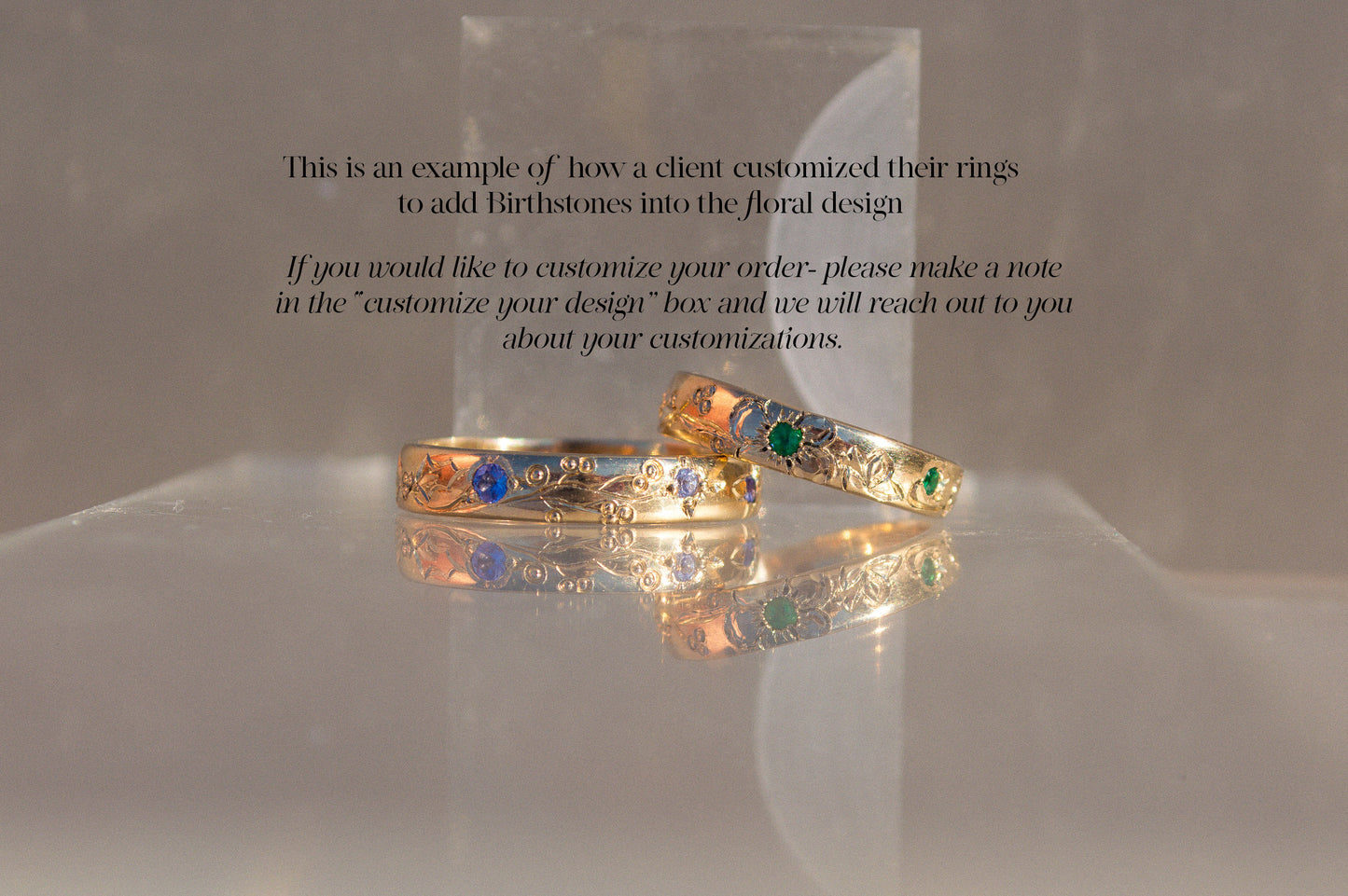 Engraved Floral Band (Narrow)