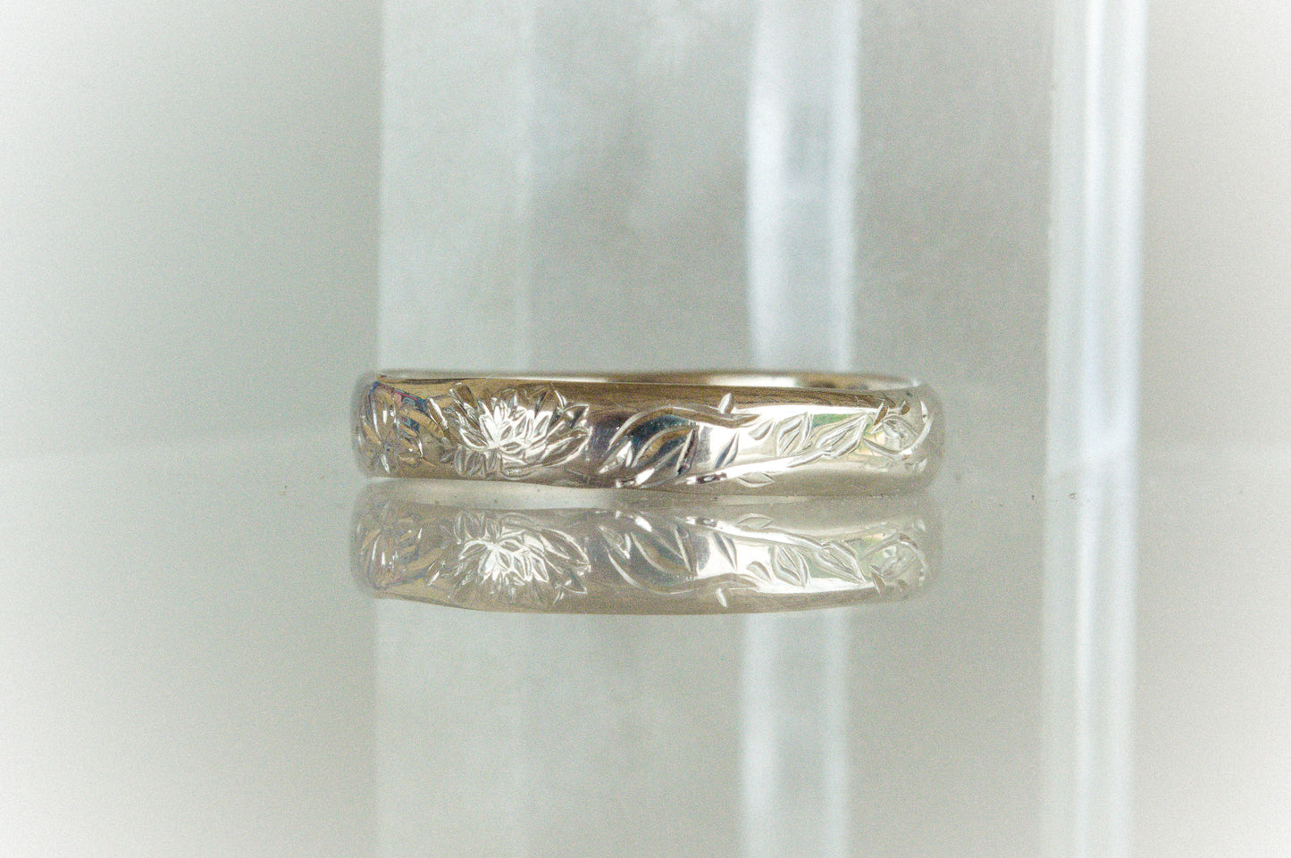 Engraved Floral Band (Narrow)