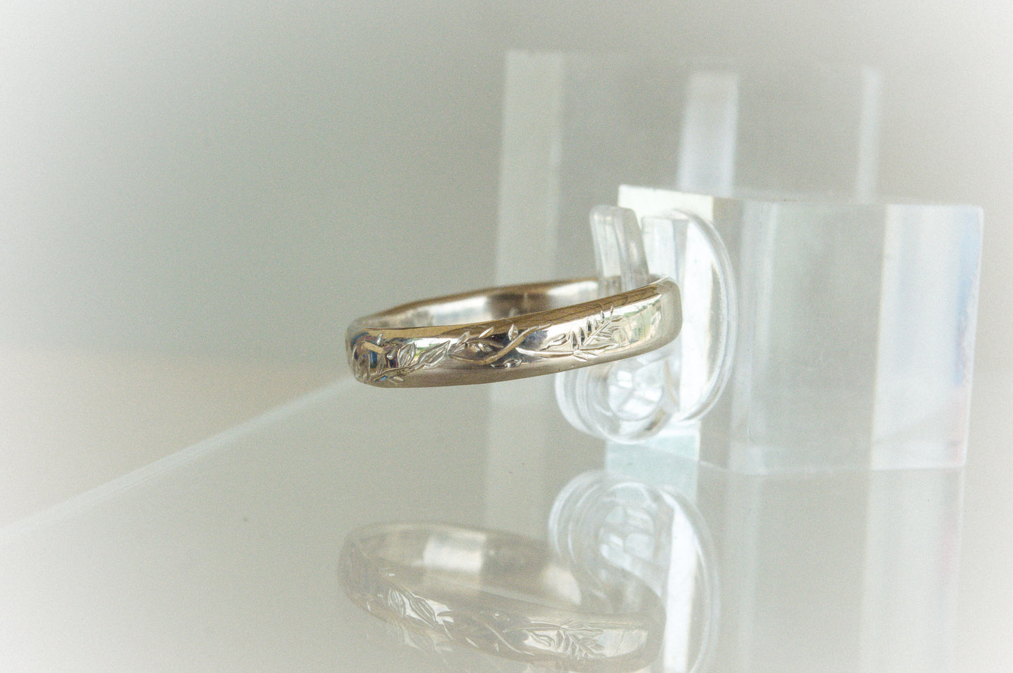 Engraved Floral Band (Narrow)